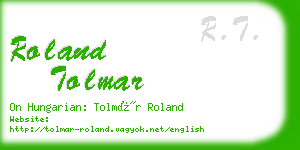 roland tolmar business card
